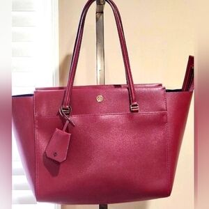 Like New Tory Burch Parker Large Top Zip Tote (11.55" H x 18.5" L x 6.37" D)